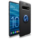 Lenuo Shockproof TPU Case for Galaxy S10+, with Invisible Holder (Black Blue) - 1