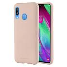 GOOSPERY SOFT FEELING  Liquid TPU Drop Protection Soft Shell for Galaxy A40(Light Pink) - 1