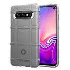 Full Coverage Shockproof TPU Case for Galaxy S10 (Grey) - 1