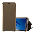 For Galaxy S9 Electroplating Mirror Horizontal Flip Leather Case with Holder(Gold) - 1