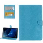 For Galaxy Tab A 10.1 (2016) / P580 Simple Style Horizontal Flip Leather Case with Holder & Card Slots & Wallet (Blue) - 1