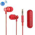 OVLENG M6 Sports Lavalier Bluetooth Stereo Earphone, Support TF Card, For iPad, iPhone, Galaxy, Huawei, Xiaomi, LG, HTC and Other Smart Phones (Red) - 1