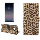 Leopard Pattern Horizontal Flip PU Leather Case for Galaxy Note 9, with Holder & Card Slot & Wallet(Yellow) - 1