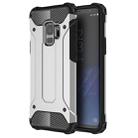 For Galaxy S9 TPU + PC 360 Degree Protection Shockproof Protective Back Case(Silver) - 1
