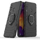 PC + TPU Shockproof Protective Case for Galaxy A60, with Magnetic Ring Holder(Black) - 1