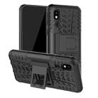 Tire Texture TPU+PC Shockproof Case for Galaxy A2 Core, with Holder (Black) - 1