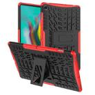 Tire Texture TPU+PC Shockproof Case for Galaxy Tab S5e , with Holder (Red) - 1