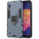 PC + TPU Shockproof Protective Case for Galaxy A10, with Magnetic Ring Holder (Navy Blue) - 1