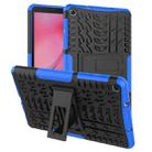 Tire Texture TPU+PC Shockproof Case for Galaxy Tab A 8 (2019) P200 / P205, with Holder (Blue) - 1