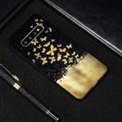 Gold Butterfly Painted Pattern Soft TPU Case for Galaxy S10+ - 1