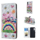 Owl Family Pattern 3D Horizontal Flip Leather Case for Galaxy A50, with Holder & Card Slots & Photo Frame & Wallet - 1