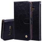 Business Style Oil Wax Texture Horizontal Flip Leather Case for Galaxy S10 E, with Holder & Card Slots & Wallet (Black) - 1