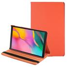 Litchi Texture Horizontal Flip 360 Degrees Rotation Leather Case for Galaxy Tab A 10.1 (2019) T510 / T515, with Holder (Orange) - 1