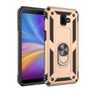 Armor Shockproof TPU + PC Protective Case for Galaxy J6 Plus, with 360 Degree Rotation Holder(Gold) - 1