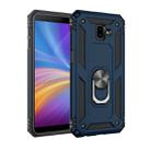 Armor Shockproof TPU + PC Protective Case for Galaxy J6 Plus, with 360 Degree Rotation Holder(Blue) - 1