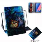 Oil Owl Pattern Horizontal Flip Leather Case for Galaxy Tab A 8 (2019) / P200 / P205, with Holder & Card Slot & Wallet - 1