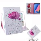 Purple Orchids Pattern Horizontal Flip Leather Case for Galaxy Tab A 8 (2019) / P200 / P205, with Holder & Card Slot & Wallet - 1