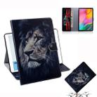 Lion Pattern Horizontal Flip Leather Case for Galaxy Tab A 10.1 (2019) T510 / T515, with Holder & Card Slot & Wallet - 1