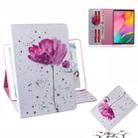 Purple Orchids Pattern Horizontal Flip Leather Case for Galaxy Tab A 10.1 (2019) T510 / T515, with Holder & Card Slot & Wallet - 1