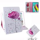 Purple Orchids Pattern Horizontal Flip Leather Case for Galaxy Tab S5E T720 / T725, with Holder & Card Slot & Wallet - 1
