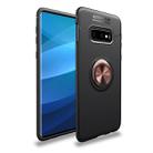 lenuo Shockproof TPU Protective Case for Galaxy S10 E, with Invisible Holder(Black Gold) - 1