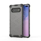 Honeycomb Shockproof PC + TPU Case for Galaxy S10+ (Black) - 1