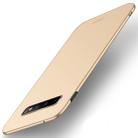 MOFI Frosted PC Ultra-thin Full Coverage Case for Galaxy S10 (Gold) - 1