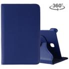 Litchi Texture Rotating ClassicBusiness Horizontal Flip Leather Case for Galaxy Tab A 8.0 T387, with Holder(Dark Blue) - 1