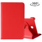 Litchi Texture Rotating ClassicBusiness Horizontal Flip Leather Case for Galaxy Tab A 8.0 T387, with Holder(Red) - 1