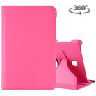 Litchi Texture Rotating ClassicBusiness Horizontal Flip Leather Case for Galaxy Tab A 8.0 T387, with Holder(Rose Red) - 1