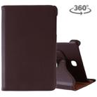 Litchi Texture Rotating ClassicBusiness Horizontal Flip Leather Case for Galaxy Tab A 8.0 T387, with Holder(Brown) - 1