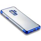 For Galaxy S9+ Three Sections Electroplating Side TPU Protective Back Case(Blue) - 1