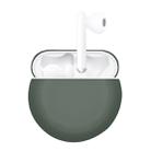 For Huawei FreeBuds 3 Split Style Liquid Silicone Wireless Earphone Protective Case Storage Box(Green) - 1