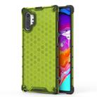 Shockproof Honeycomb PC + TPU Case for Galaxy Note 10+ (Green) - 1