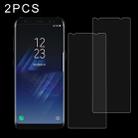 2 PCS for Galaxy S8 0.26mm 9H Surface Hardness Explosion-proof Non-full Screen Tempered Glass Screen Film - 1