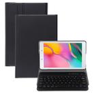 Ultra-thin Detachable Magnetic Bluetooth Keyboard Leather Tablet Case for Galaxy Tab A 8.0 2019 P200 / P205, with Holder(Black) - 1