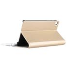 Ultra-thin Detachable Magnetic Bluetooth Keyboard Leather Tablet Case for Galaxy Tab A 8.0 2019 P200 / P205, with Holder(Gold) - 7
