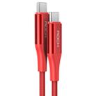ROCK R3 5A Type-C / USB-C Metal Braided Charging Data Cable, Length: 1m(Red) - 1
