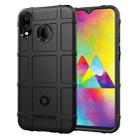 Shockproof Rugged  Shield Full Coverage Protective Silicone Case for Galaxy M20 (Black) - 1