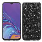 Glittery Powder Shockproof TPU Case for Galaxy A10(Black) - 1