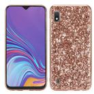 Glittery Powder Shockproof TPU Case for Galaxy A10 (Rose Gold) - 1