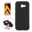 For Galaxy A3 (2017) / A320 Frosted Soft TPU Protective Case (Black) - 1