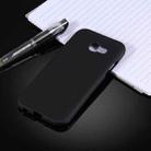For Galaxy A3 (2017) / A320 Frosted Soft TPU Protective Case (Black) - 2