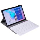 A860 For Samsung Galaxy Tab S6 10.5 inch T860 / T865 Detachable Bluetooth Keyboard Tablet Case with Pen Holder Elastic Strap (Rose Gold) - 7