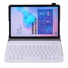 A860 For Samsung Galaxy Tab S6 10.5 inch T860 / T865 Detachable Bluetooth Keyboard Tablet Case with Pen Holder Elastic Strap (Rose Gold) - 8
