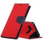 GOOSPERY FANCY DIARY Horizontal Flip PU Leather Case for Galaxy S10, with Holder & Card Slots & Wallet (Red) - 1