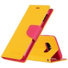 GOOSPERY FANCY DIARY Horizontal Flip PU Leather Case for Galaxy S10e, with Holder & Card Slots & Wallet(Yellow) - 1