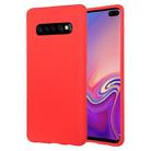 GOOSPERY SOFT FEELING Liquid TPU Drop-proof Soft Case for Galaxy S10+ (Red) - 1