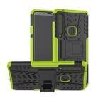 Tire Texture TPU+PC Shockproof Case for Galaxy A9 (2018), with Holder(Green) - 1