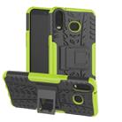Tire Texture TPU+PC Shockproof Case for Galaxy A6s, with Holder (Green) - 1
